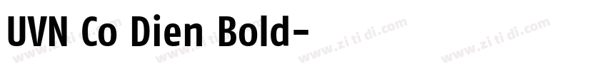 UVN Co Dien Bold字体转换